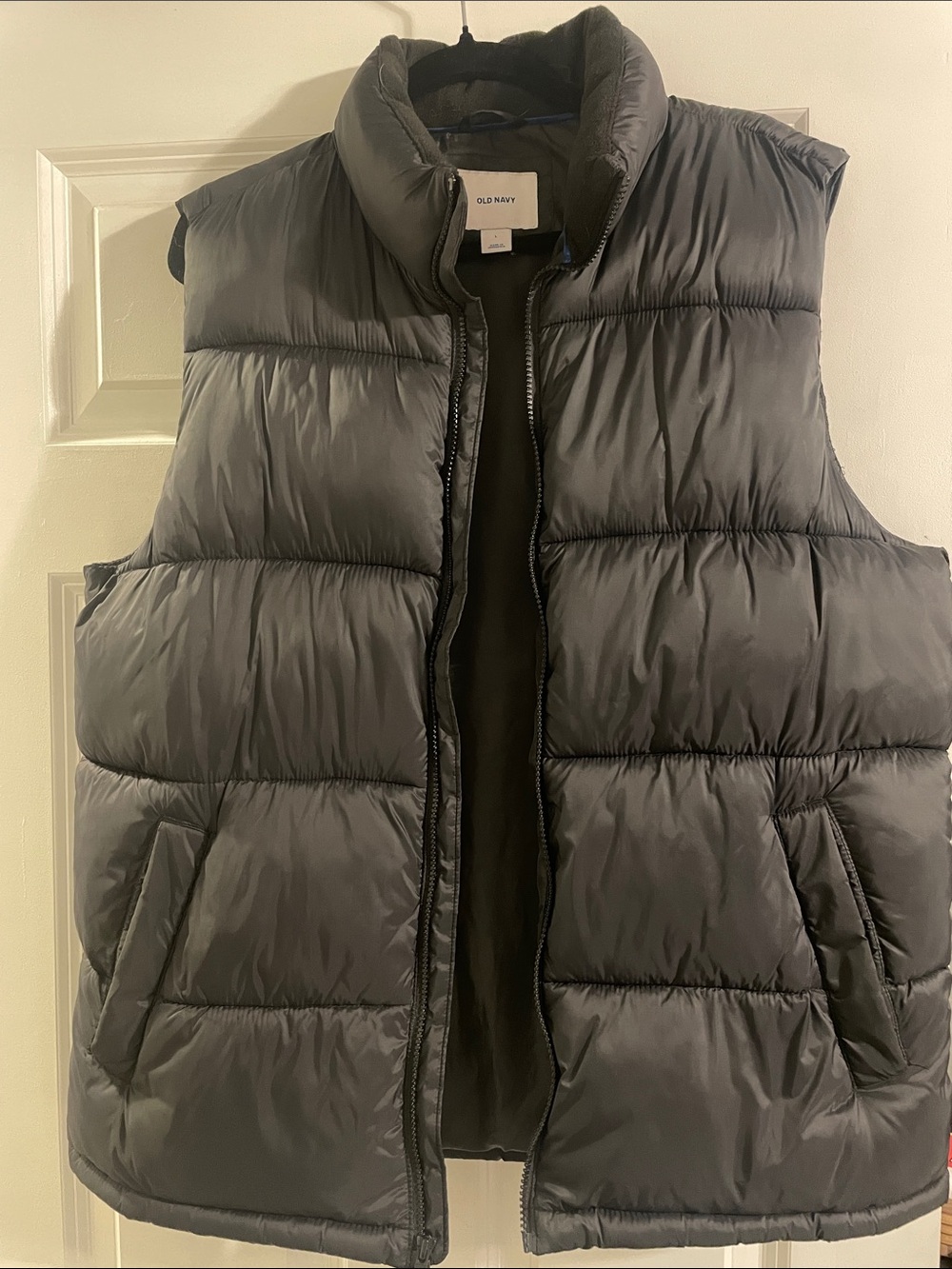 Old Navy Black Quilted Puffer Vest